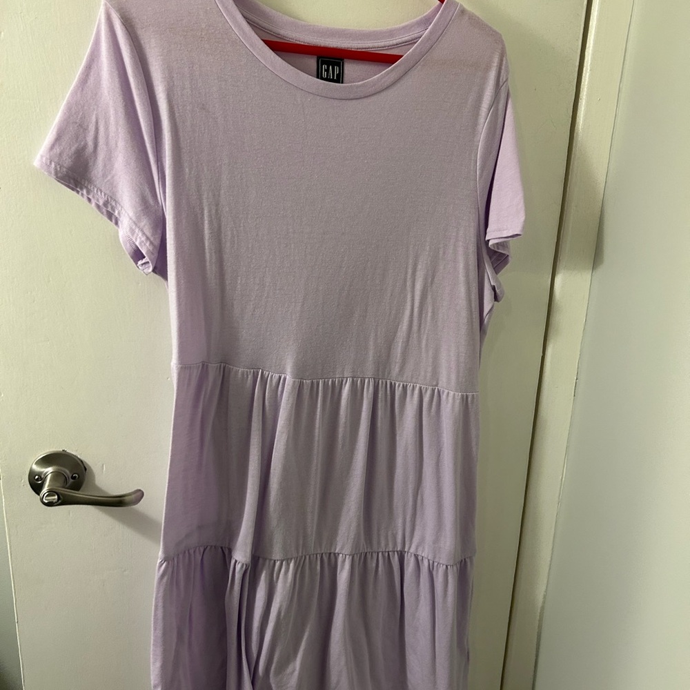 GAP Lavender Peplum Sundress Casual